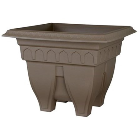 CAPP/USA 15 in. Azura Square Patio Planter - Cappuccino CA2527703